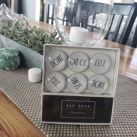 Rae Dunn Magnet Set 6 Glass-Dome Magnets - Picture 6 of 6